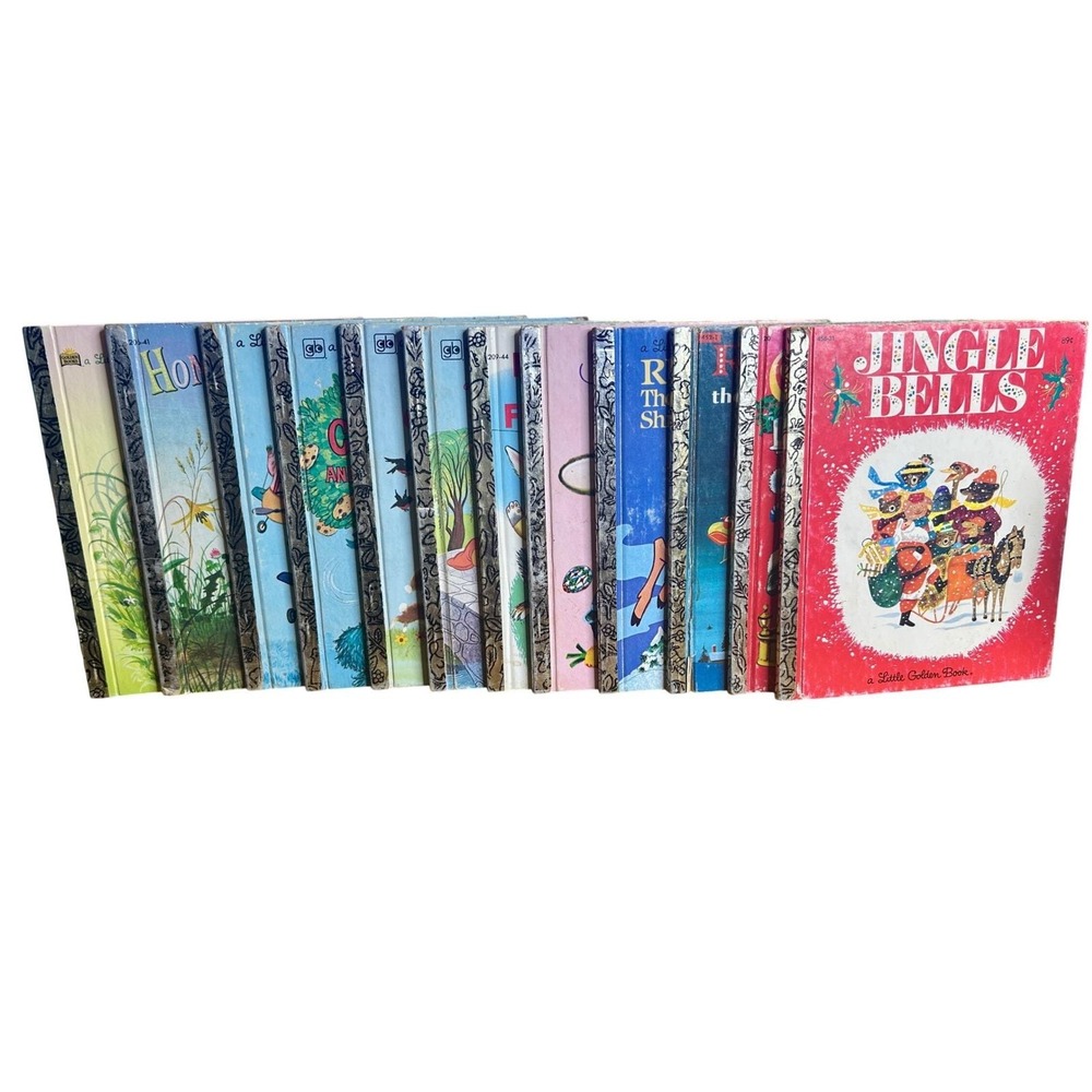 Little Golden Lot of 12 Kids‎ Vintage holiday Christmas Easter books 70s 80s